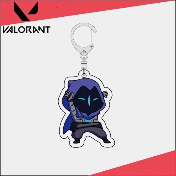 Fearless Contract Peripheral Keychain Spray Paint Pendant Emoji Pack VALORANT Acrylic Pendant Valorant - Image 8