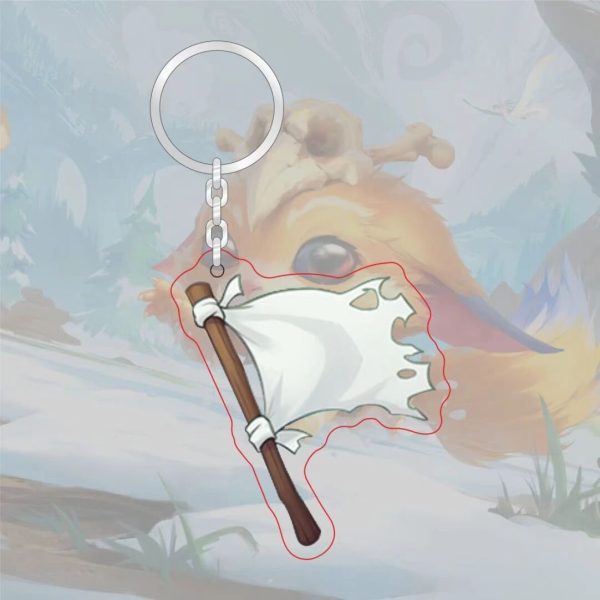 Spoof LOL emoji acrylic keychain League of Legends level 7 achievement logo Jinx pendant Aso dog tag - 图片 6