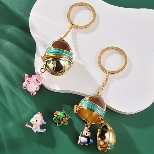 League of Legends Little Hero Easter Egg Pendant LOL Teamfight Gold Shovel Battle Necklace Gift Keychain - 图片 2