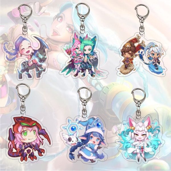 League of Legends: Acrylic Keychains, Lulu Xialuo, Aik Jinkesi Cards, LOL Pendants, Comic Exhibition