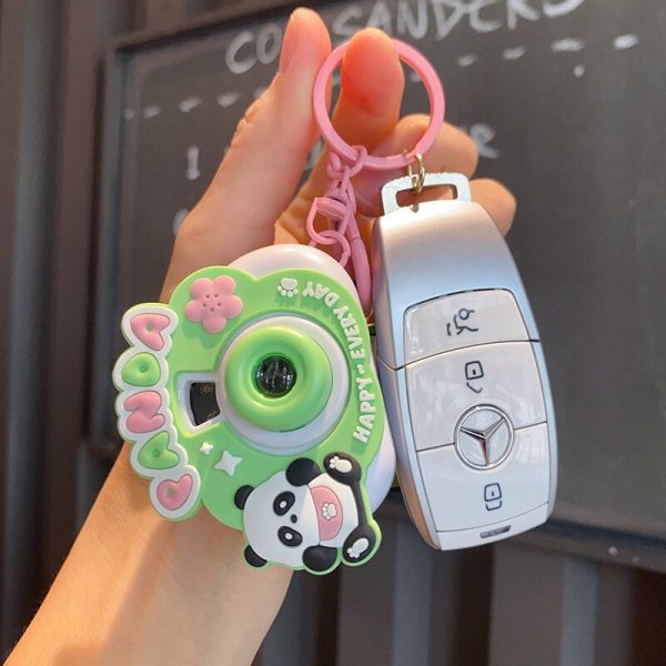 Original cute China-Chic Panda projection camera doll key chain pendant cartoon schoolbag pendant key gift - 图片 6