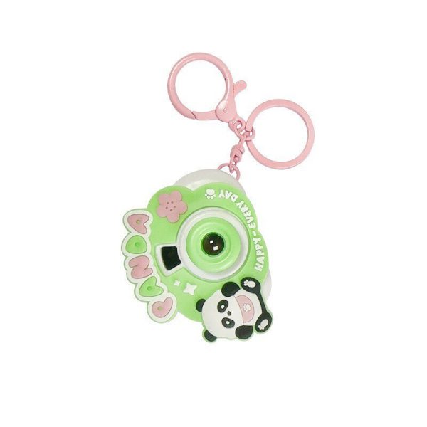 Original cute China-Chic Panda projection camera doll key chain pendant cartoon schoolbag pendant key gift - Image 7