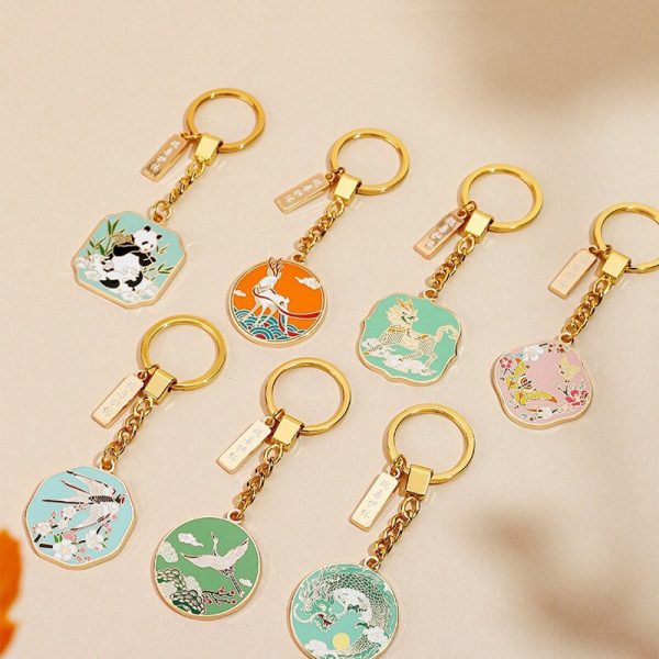 Pin Zhuo Hao Li · 2025 New Ruishou Chinese style Keychain Pendant Customized High end Hanging Decoration Palace Museum Souvenir Gift