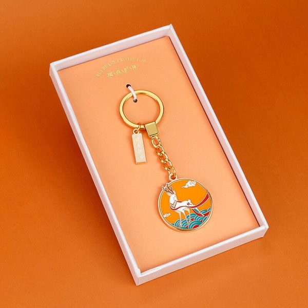 Pin Zhuo Hao Li · 2025 New Ruishou Chinese style Keychain Pendant Customized High end Hanging Decoration Palace Museum Souvenir Gift - Image 2