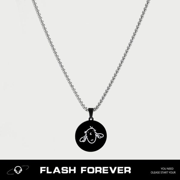 FLASHFOREVER is not listening! Don't listen! Bizarre and unique necklace that never fades for men and women, a niche gift