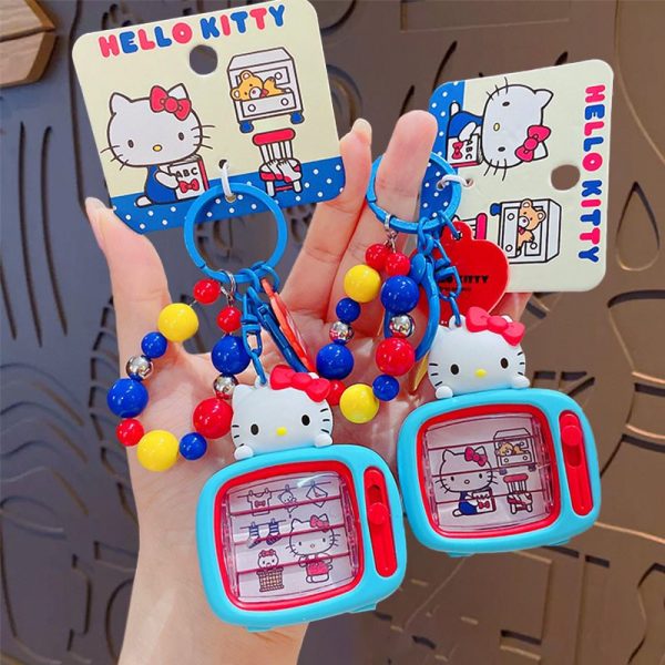 Authentic Cartoon Sanrio KT Cat TV Keychain Pendant Couple Backpack Keychain Doll Pendant Wholesale · Sanrio KT TV - Image 2