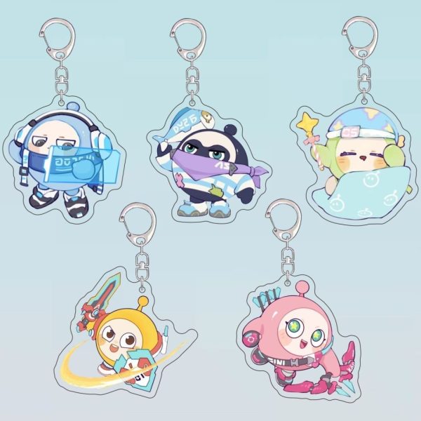 New Egg Boy Party Super Arena Q Edition Keychain Game Cartoon Cute Hanging Bag Pendant