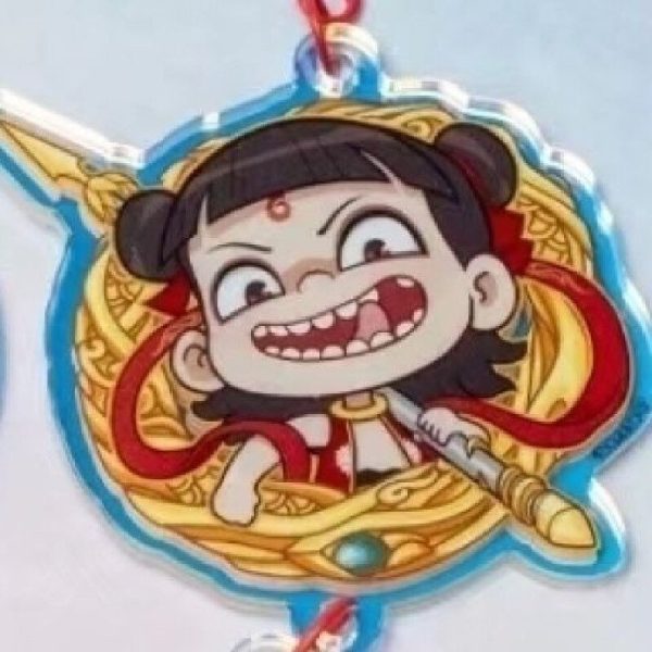 Nezha's Demon Children Roaring in the Sea II Cartoon Keychain Anime Acrylic Gift Backpack Surrounding Pendant D1 - 图片 2