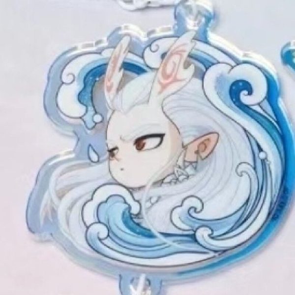 Nezha's Demon Children Roaring in the Sea II Cartoon Keychain Anime Acrylic Gift Backpack Surrounding Pendant D1 - 图片 3