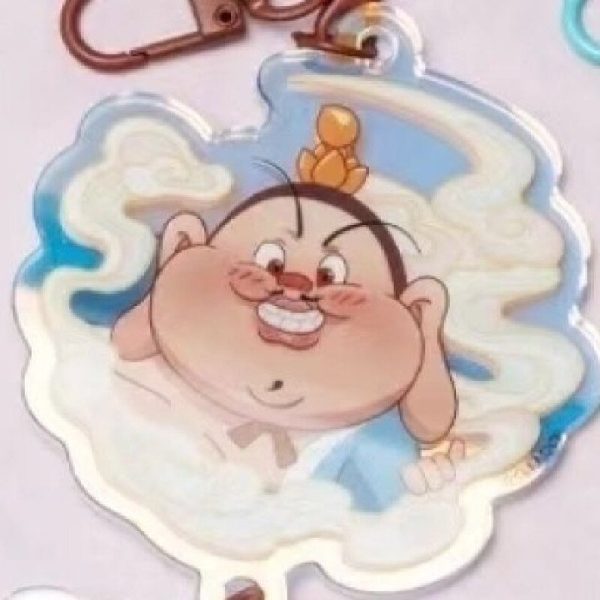 Nezha's Demon Children Roaring in the Sea II Cartoon Keychain Anime Acrylic Gift Backpack Surrounding Pendant D1 - 图片 5