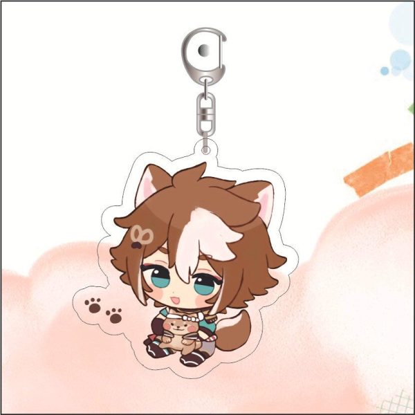 Q-version acrylic keychain pendant cartoon cute new product Wanye friend keychain anime cartoon - Image 4