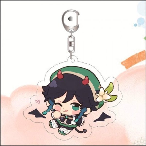 Q-version acrylic keychain pendant cartoon cute new product Wanye friend keychain anime cartoon - 图片 5