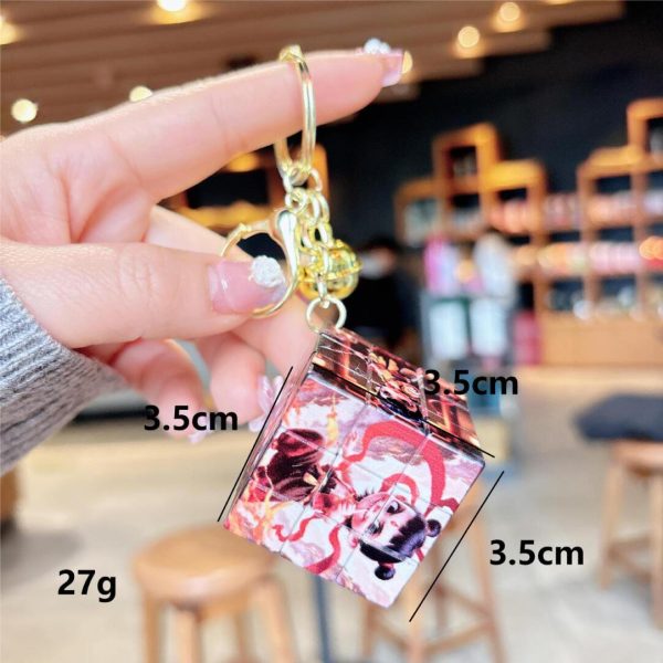 New Cartoon China-Chic Magic Boy Nezha Key Chain Rubik's Cube Small Pendant Student Puzzle Decompression Bag Small Pendant Batch - Image 4