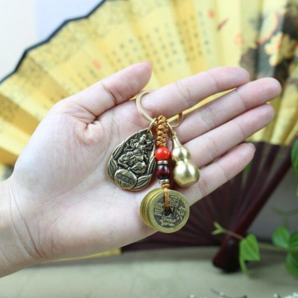 Retro Pure Copper Eight Zodiac Guardian Gods Twelve Zodiac Destiny Buddha Guardian Keychain - Image 5