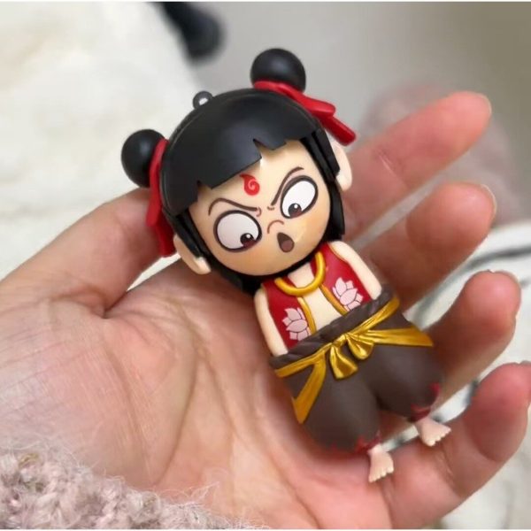 Nezha Emoji Face Changing Toy Press Face Changing Pendant Fun Creative Keychain · Nezha Face Changing Toy - 图片 5