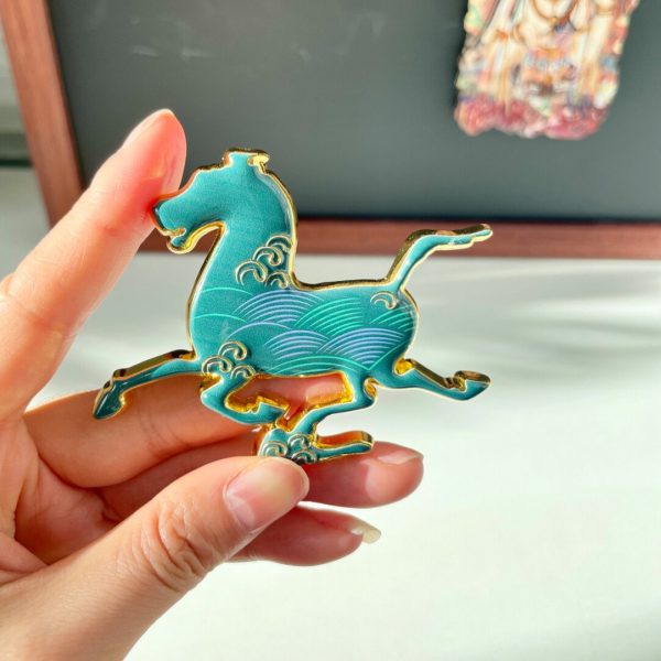 Gansu Gift Cultural and Creative Ma Ta Fei Yan Metal Refrigerator Sticker Gansu Tourism Souvenir Handicrafts Companion Gift - 图片 5