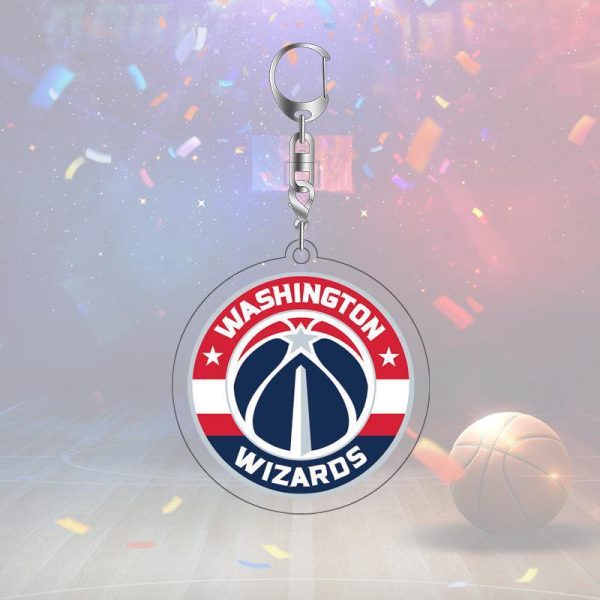 Customer gathering · NBA basketball star team logo acrylic double-sided high-definition keychain pendant 6cm Lakers, Nets, Bucks - Image 8