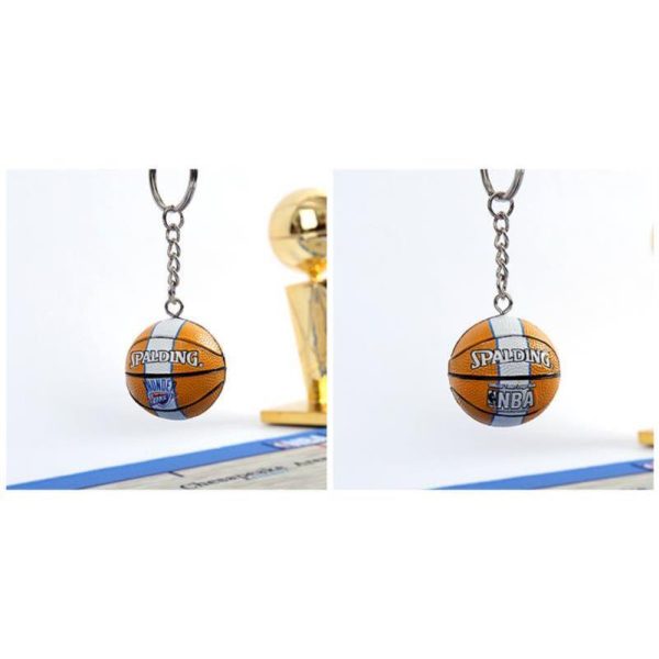 NBA Basketball Keychain Pendant Warriors Raptors 76ers Spurs Bulls Lakers Souvenir Accessories Fans Gift - Image 9