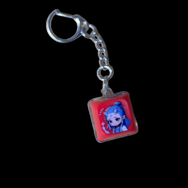 Nezha 2: The Magic Child Roars in the Sea, Boiling in the Sea, Surrounding Emojis, Glowing, Decompression, Voice Creation, Button Pendant, Keychain - Image 4