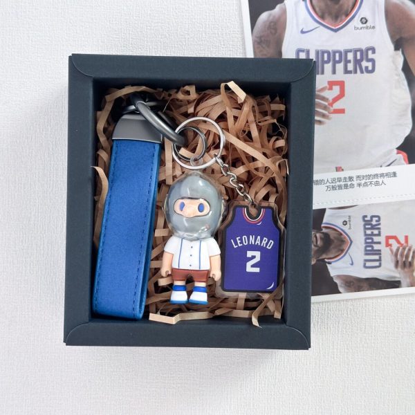 Leonard | Co branded jersey, basketball keychain, birthday gift, fan NBA star merchandise gift - Image 2