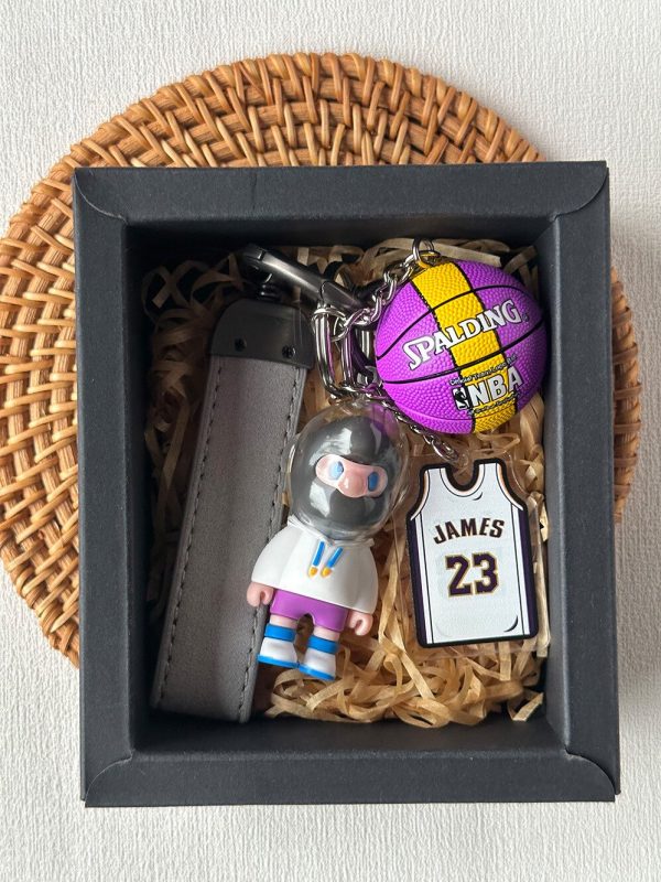 James | NBA basketball star keychain gift Bob doll collaboration birthday gift basketball gift - Image 2