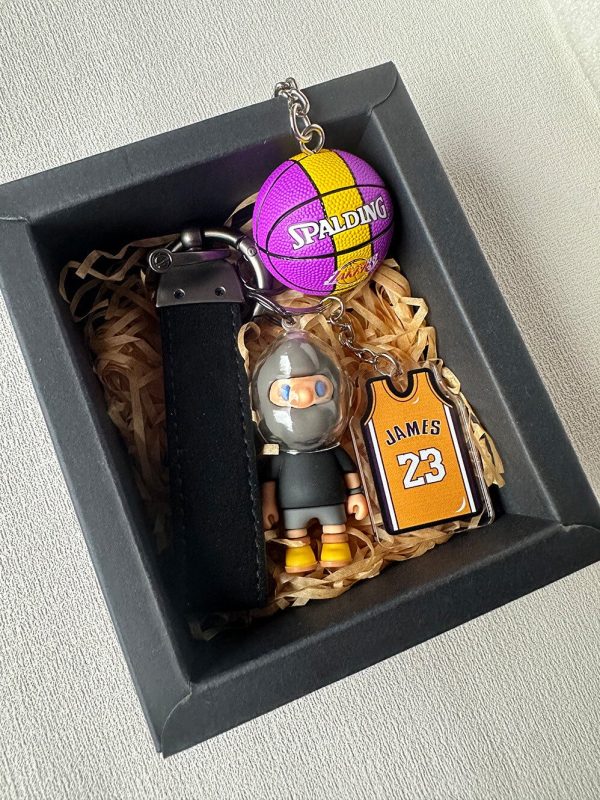 James | NBA basketball star keychain gift Bob doll collaboration birthday gift basketball gift - Image 4