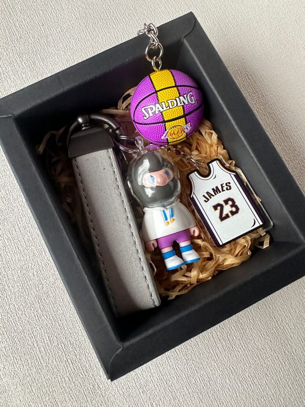 James | NBA basketball star keychain gift Bob doll collaboration birthday gift basketball gift - 图片 5