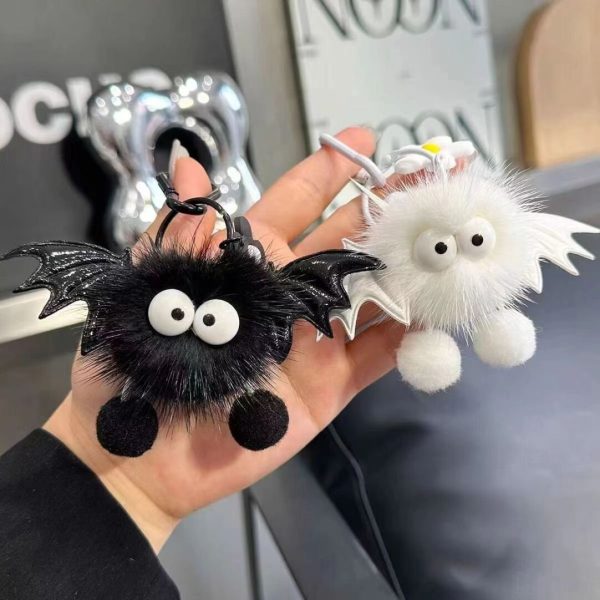 Dopamine Internet Celebrity Cute Cartoon Little Devil Doll Otter Rabbit Hair Pendant Plush Korean Edition Keychain Bag Pendant