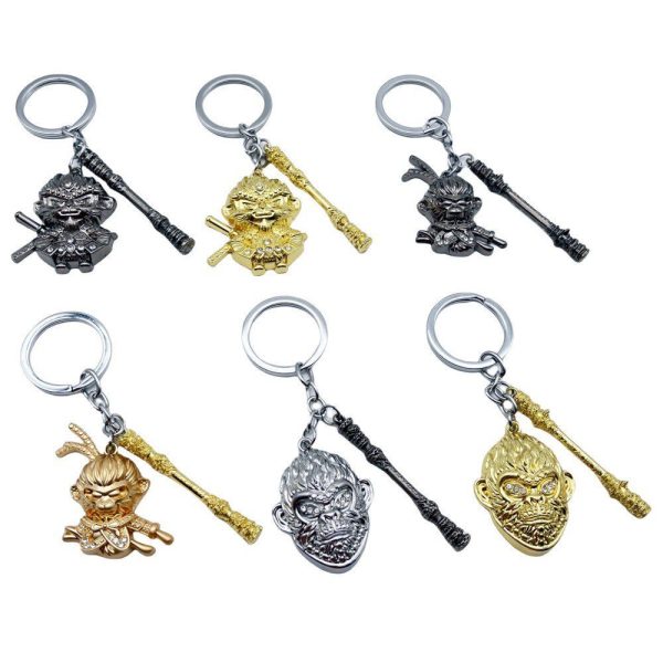 Mythical Wukong Mini Ruyi Golden Hoop Stick, Wukong Handheld Model, Keychain, Game Accessories, Backpack Pendant