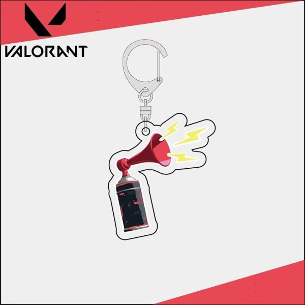 Fearless Contract Peripheral Keychain Spray Paint Pendant Emoji Pack VALORANT Acrylic Pendant Valorant - 图片 9